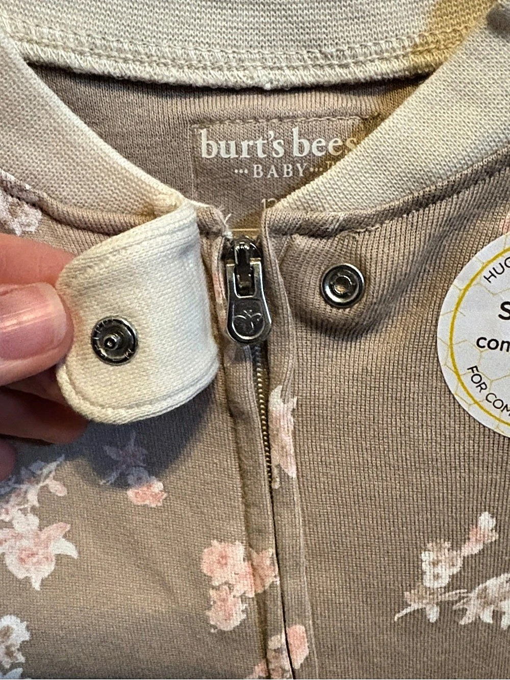 Burt's Bees Baby Organic Cotton Sleeper - Picture 3 of 6